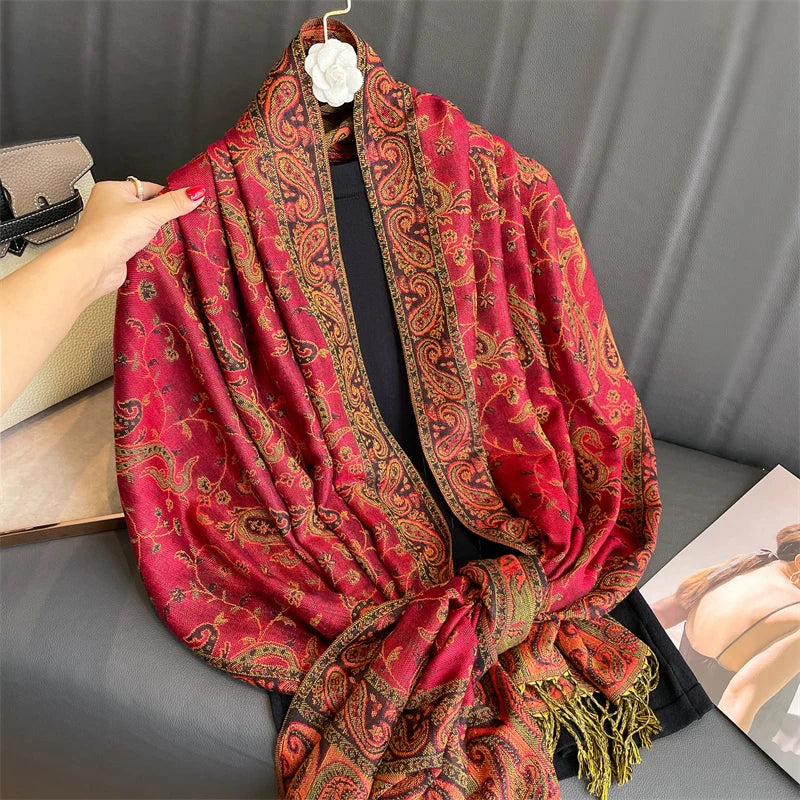 Soft and durable Cashmere Pashmina Shawl - a timeless piece for every woman's wardrobe.