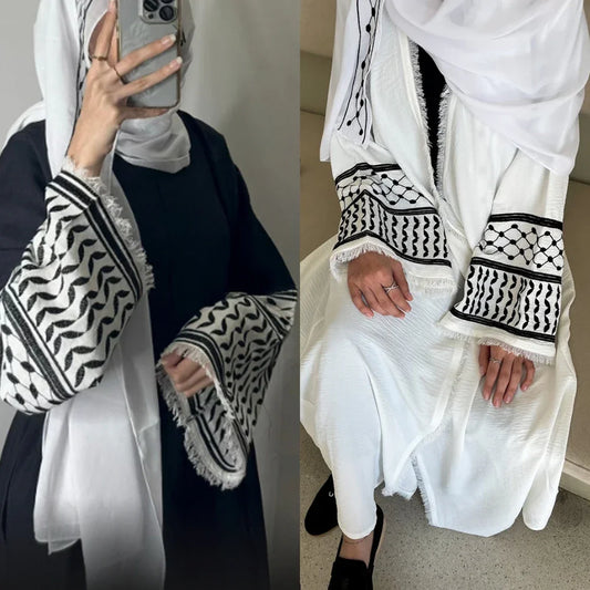 Embroidery Palestine Kefiyyeh Abaya