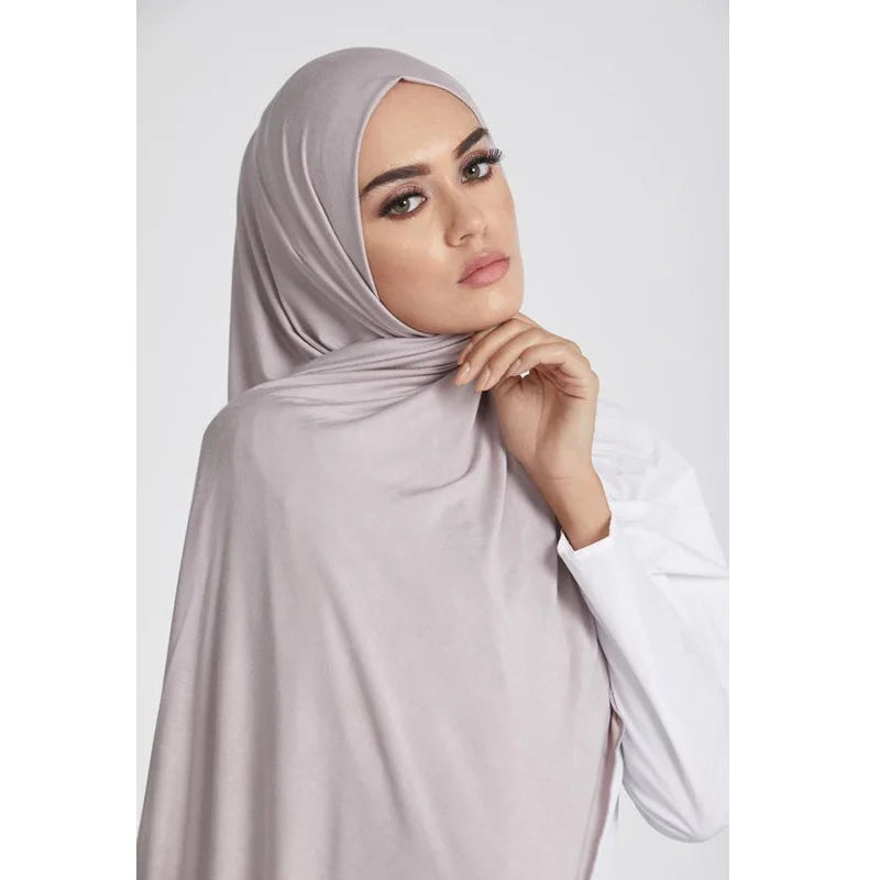 Stylish Jersey Hijab in various colors - ideal for layering with any outfit.