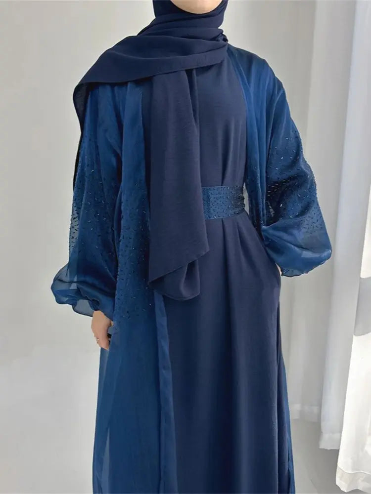 Open Kaftan Abaya  2 Piece