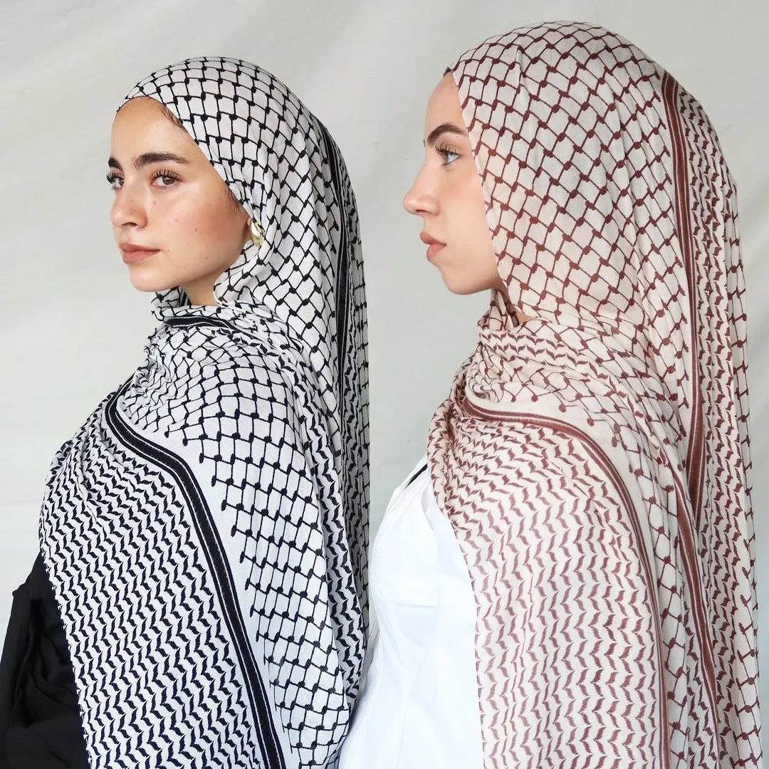 Kuffiyeh Prints Hijab Cotton Scarf