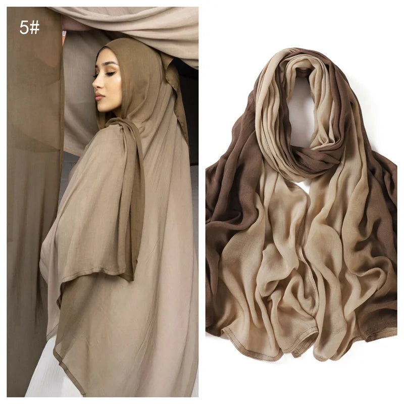 Fashionable 90*185cm Viscose Hijab - designed for easy styling and all-day comfort