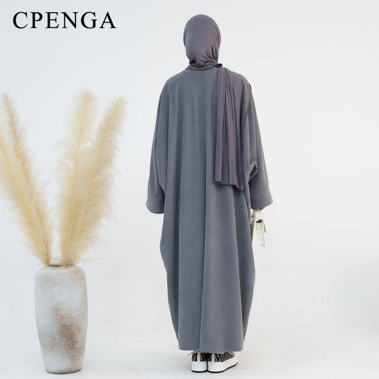 High-quality Corduroy Abaya - designed for sophistication and ease of movement.